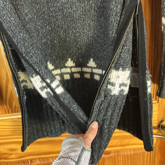 Banana Republic Sweater Women Med. Wool Blend Long Turtleneck Side Zip Pullover - Picture 7 of 8